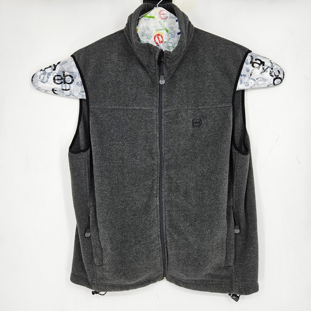Cinch Vest Mens Large Western Outdoors Gray Polyester Full Zip Workwear